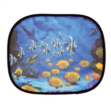 Шторки солнцезащитные на боковые стекла, 2 шт, цветные, принт: "Рыбка", размер: 44 х 36 см
