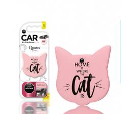 Ароматизатор воздуха "Aroma Car", polymers Quotes Cat, Bubble Gum